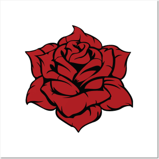 Red Rose Posters and Art